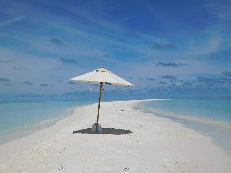 Plaża na Malediwach. puzzle online