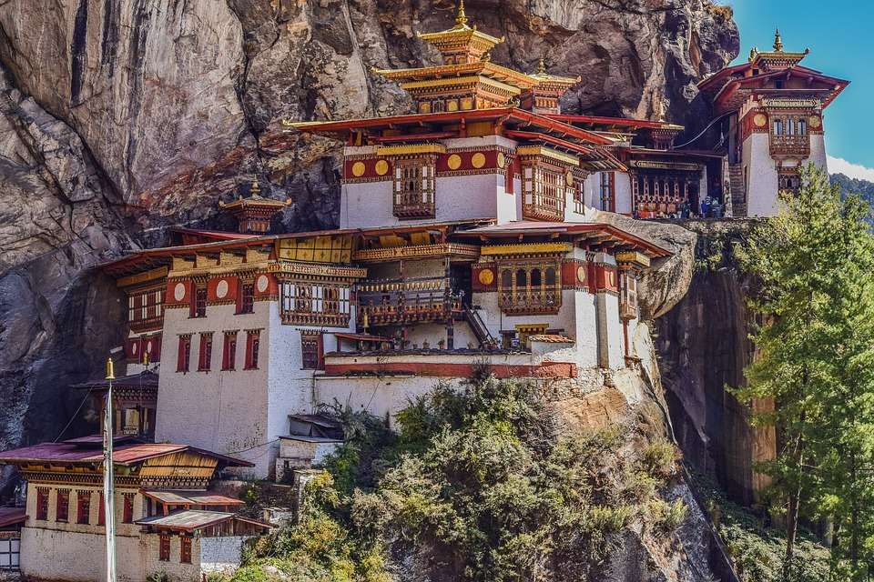 Bhutan. Klasztor. puzzle online