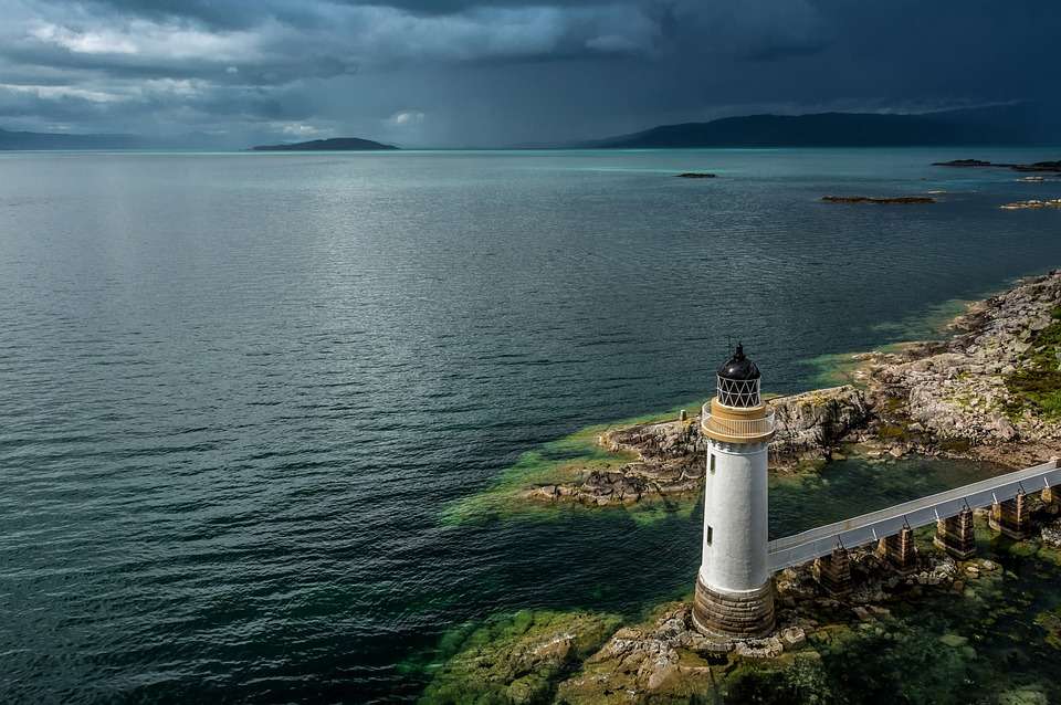 Latarnia morska w Szkocji. puzzle online
