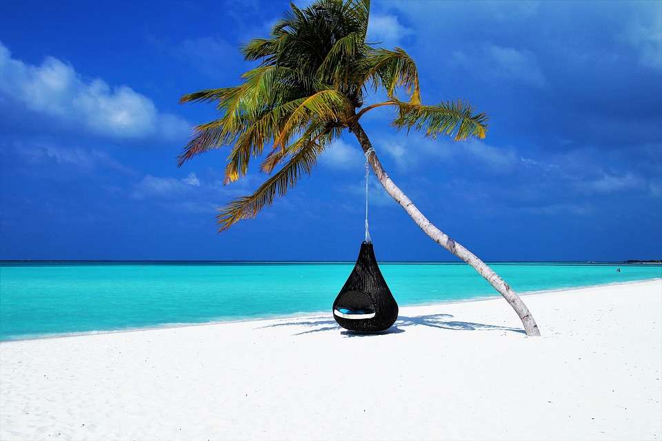 Plaża na Malediwach. puzzle online