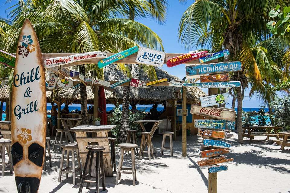 Bar na plaży. puzzle online