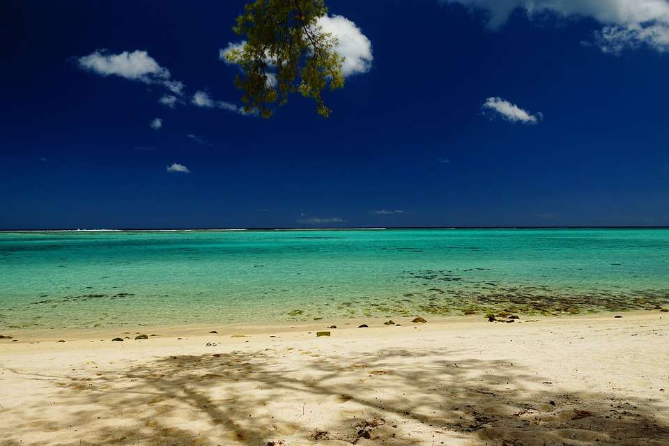 Plaża na Mauritiusie. puzzle online