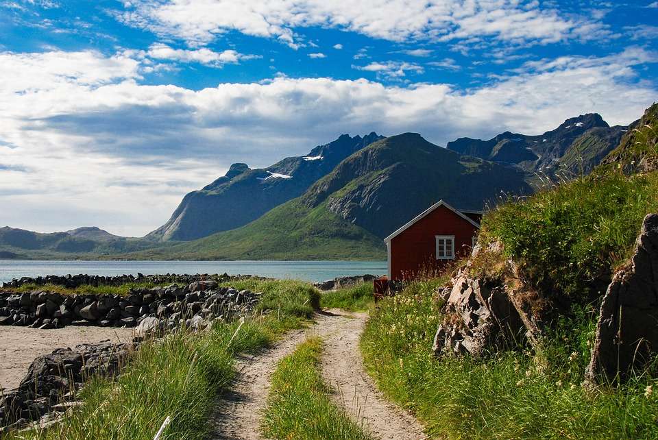 Norweski krajobraz. puzzle online