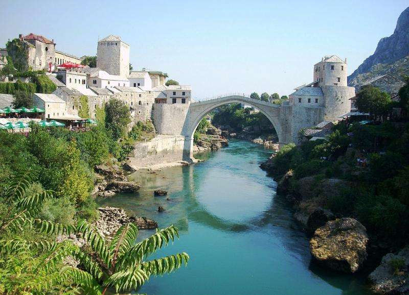 Most w Mostarze. puzzle online