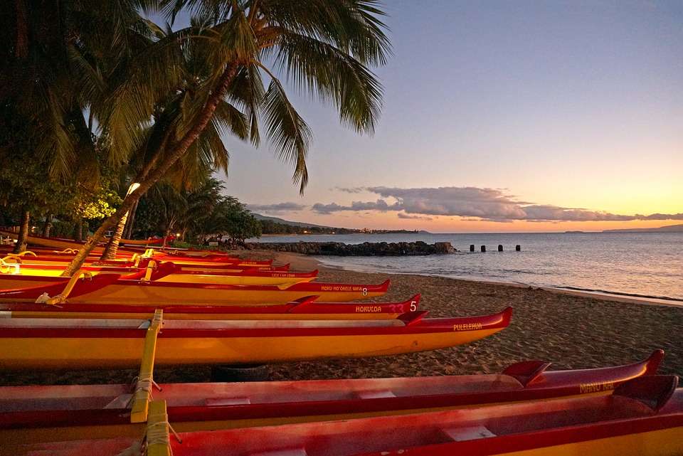 Plaża na Maui, Karaiby. puzzle online