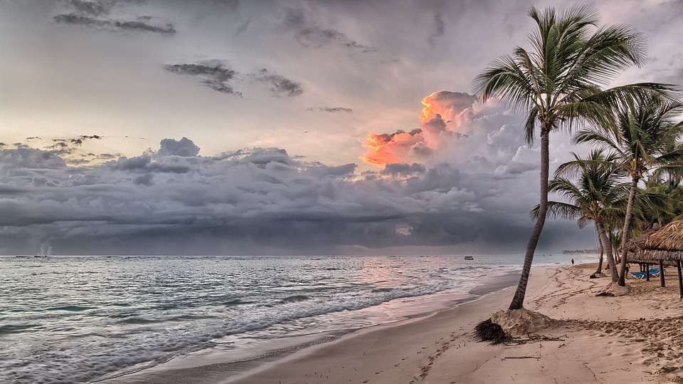 Plaża na Dominikanie. puzzle online