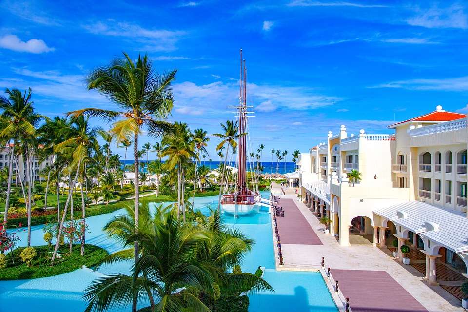 Hotel na Dominikanie. puzzle online