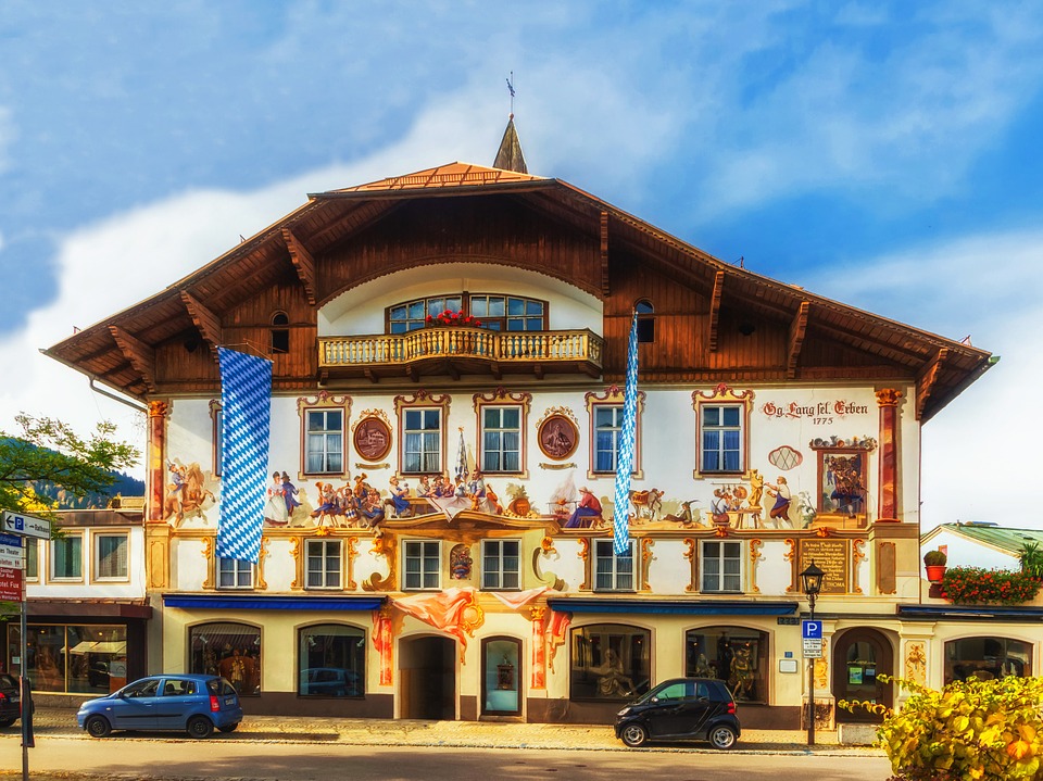 Piękny hotel w Bawarii. puzzle online