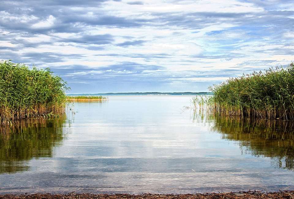 Jezioro Balmer na wyspie Uznam puzzle online