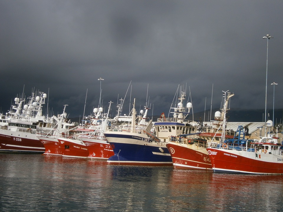 Port rybacki w Irlandii. puzzle online