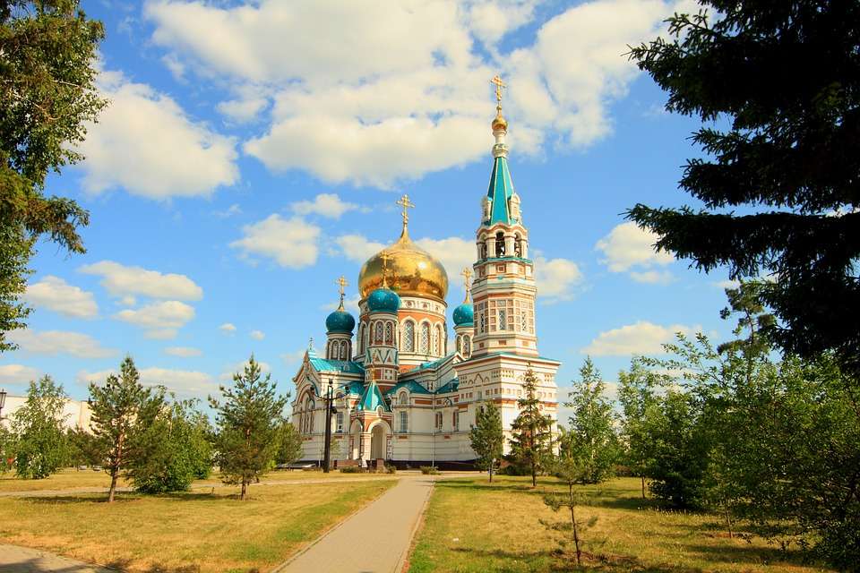 Cerkiew w Omsku. puzzle online