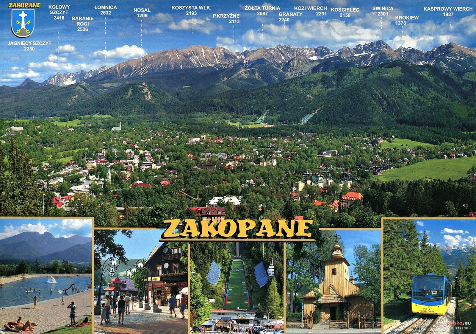 Widokówka z Zakopanego. puzzle online