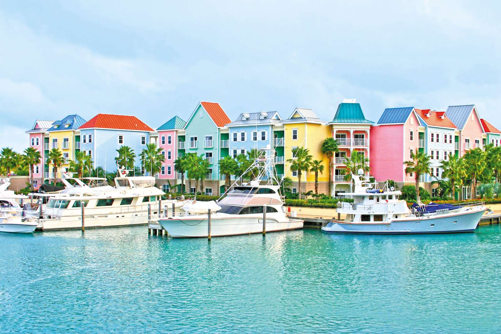 Port w Nassau. Bahamy. puzzle online