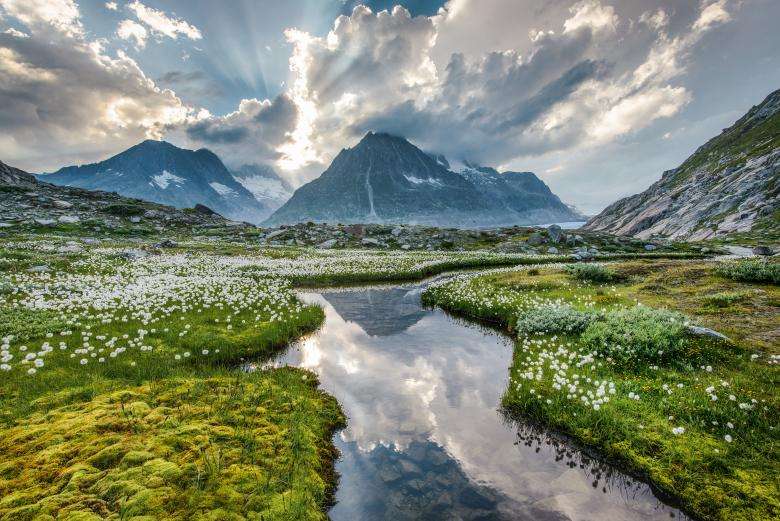 Alpejski krajobraz. puzzle online