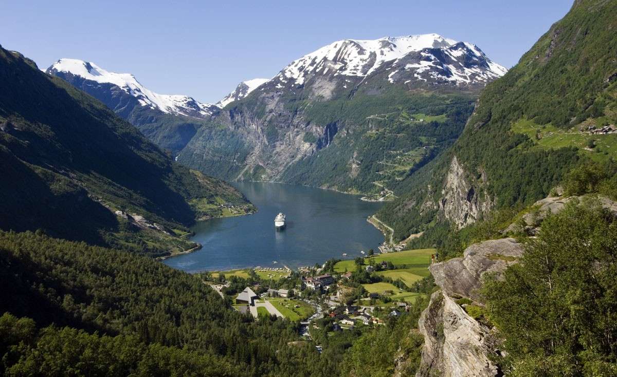 Norweski krajobraz. puzzle online