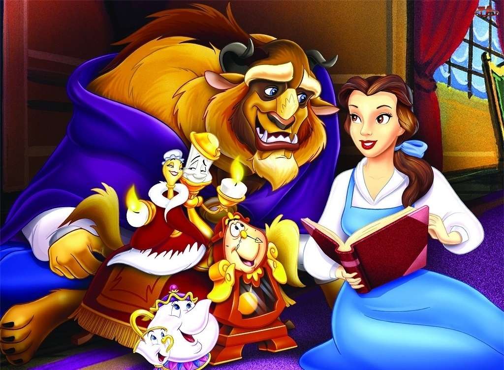 Piękna i Bestia Disney - gra ukladanka puzzle online