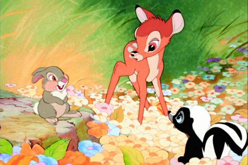 Bambi Disney fairy tale, puzzle game jigsaw puzzle