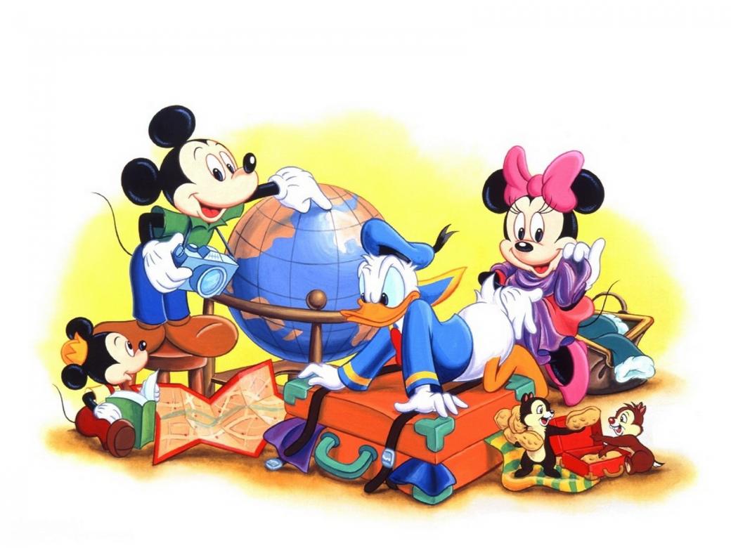 Kaczor Donald i Miki puzzle online