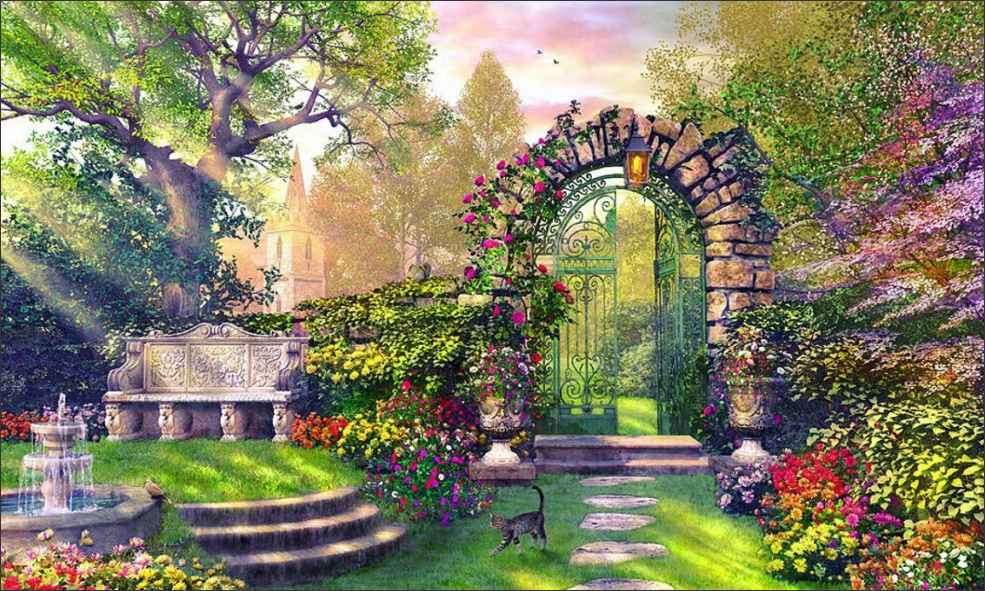 Wspaniały ogród. puzzle online