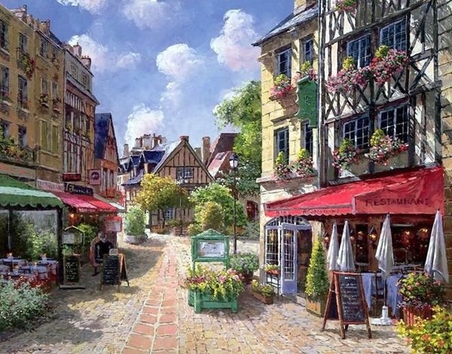 charming town jigsaw puzzle