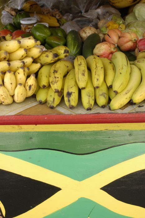 Jamajka . Stragan z owocami. puzzle online
