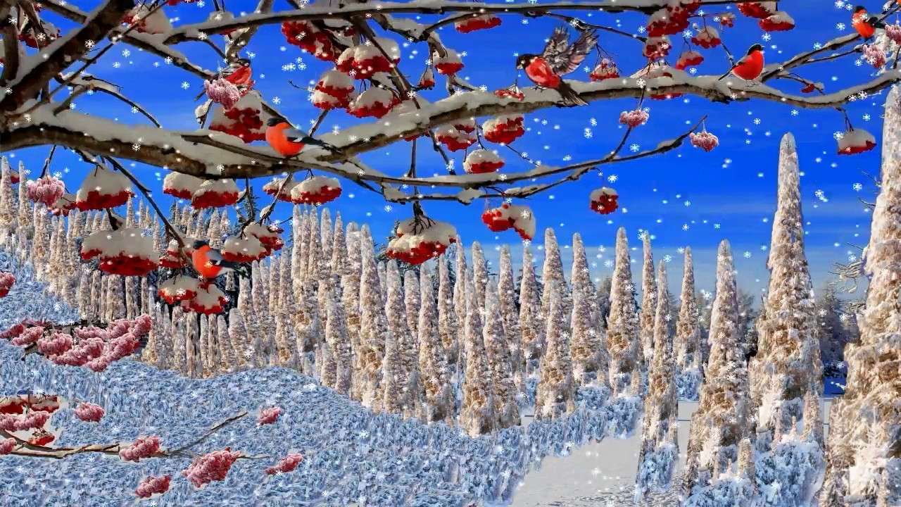 zimowy krajobraz puzzle online