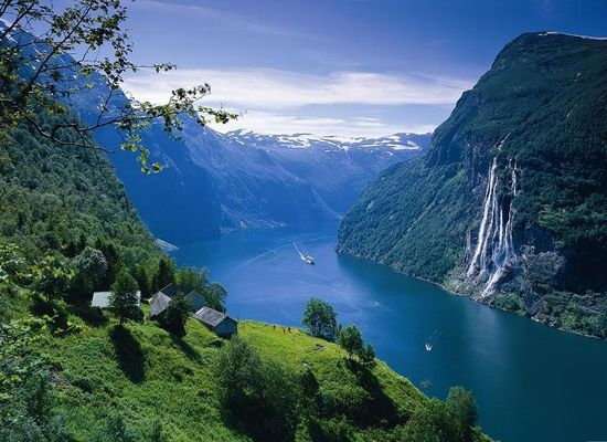 norweski krajobraz puzzle online