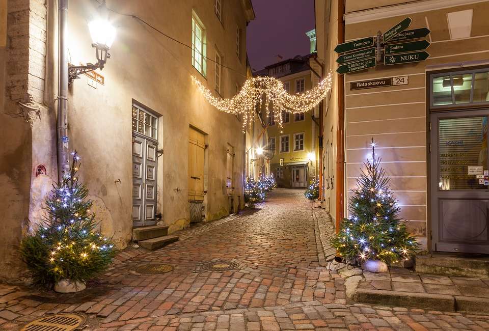 Świąteczny Tallin. puzzle online