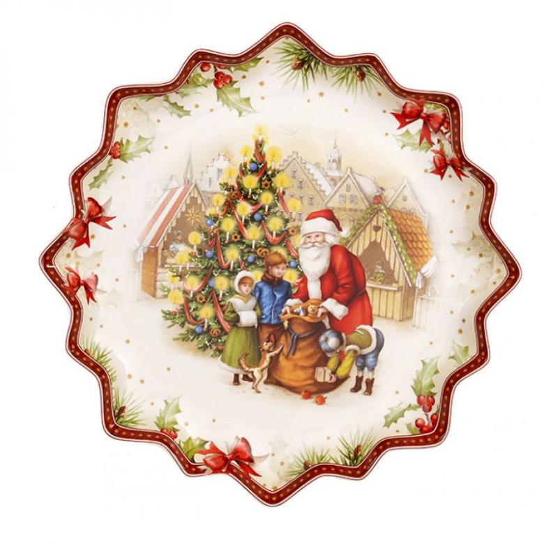 świąteczny talerzyk na ciasto puzzle online