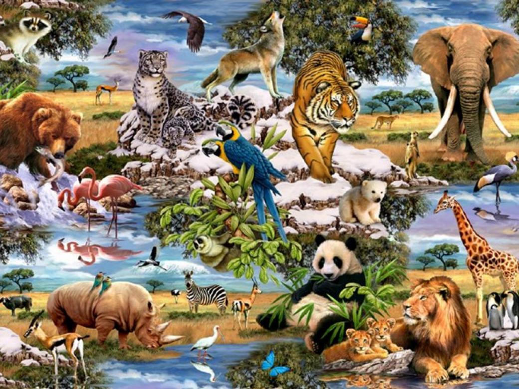 Zwierzęcy świat. puzzle online