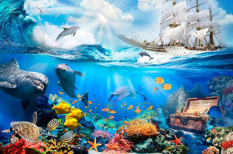 Podwodny krajobraz. puzzle online