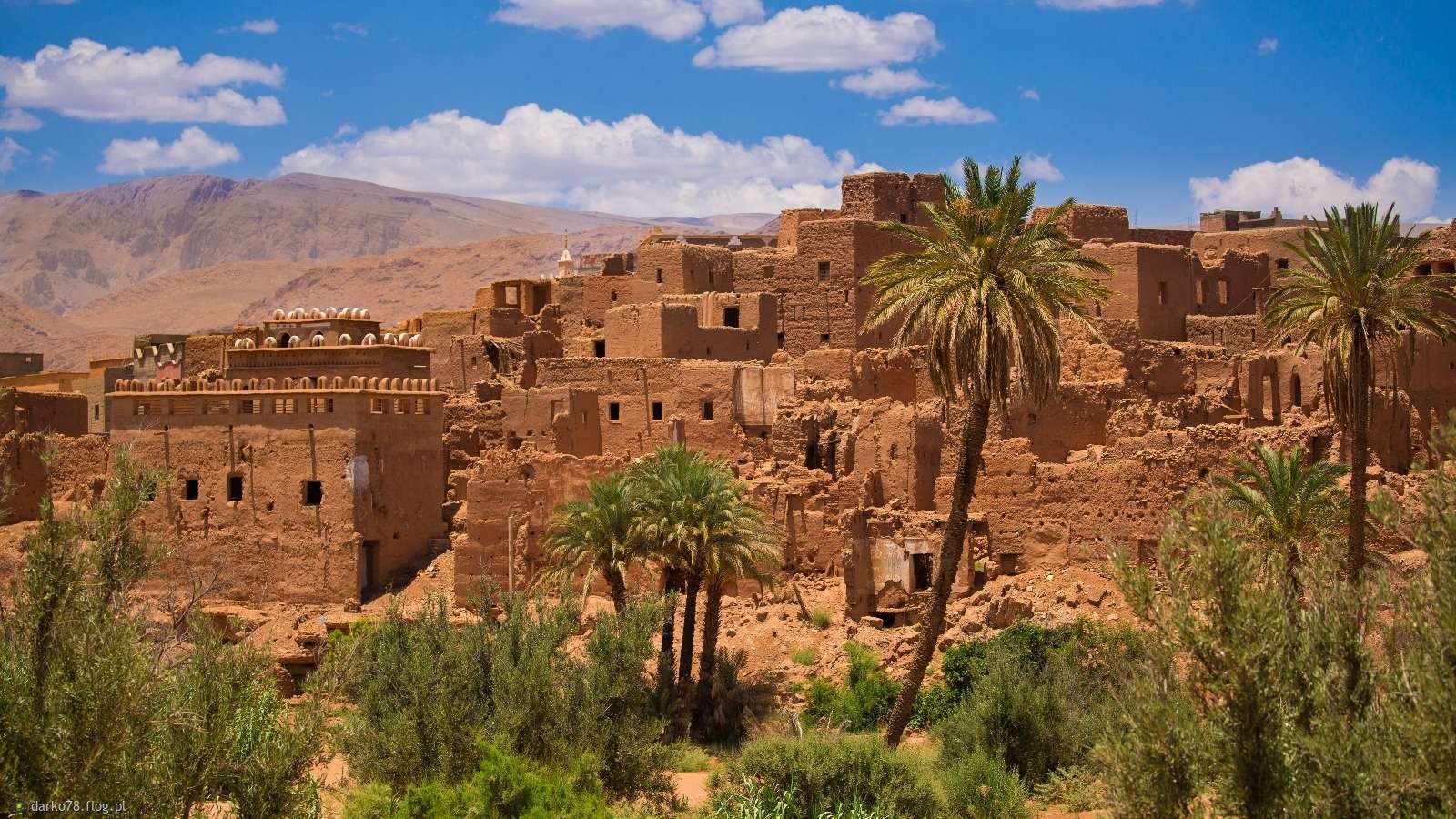 Maroko -budowle z gliny puzzle online