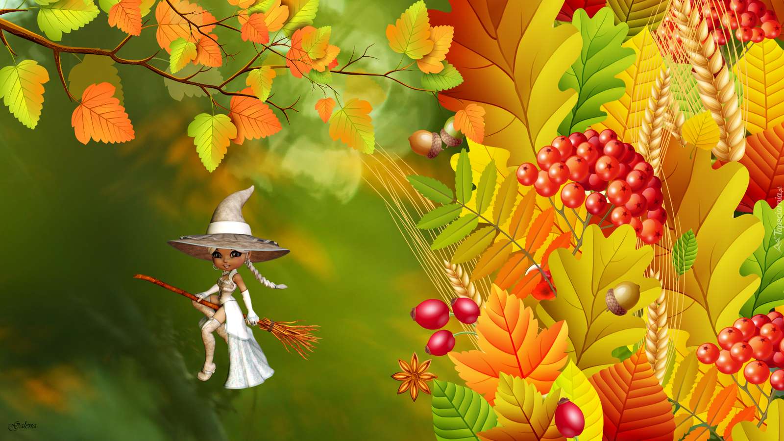 Jesienny obrazek. puzzle online