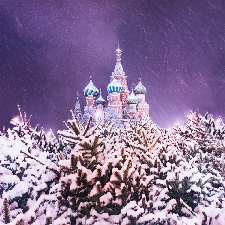 Zima w Moskwie. puzzle online