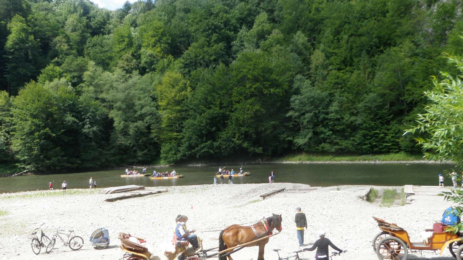 Widok na rzekę Dunajec puzzle online