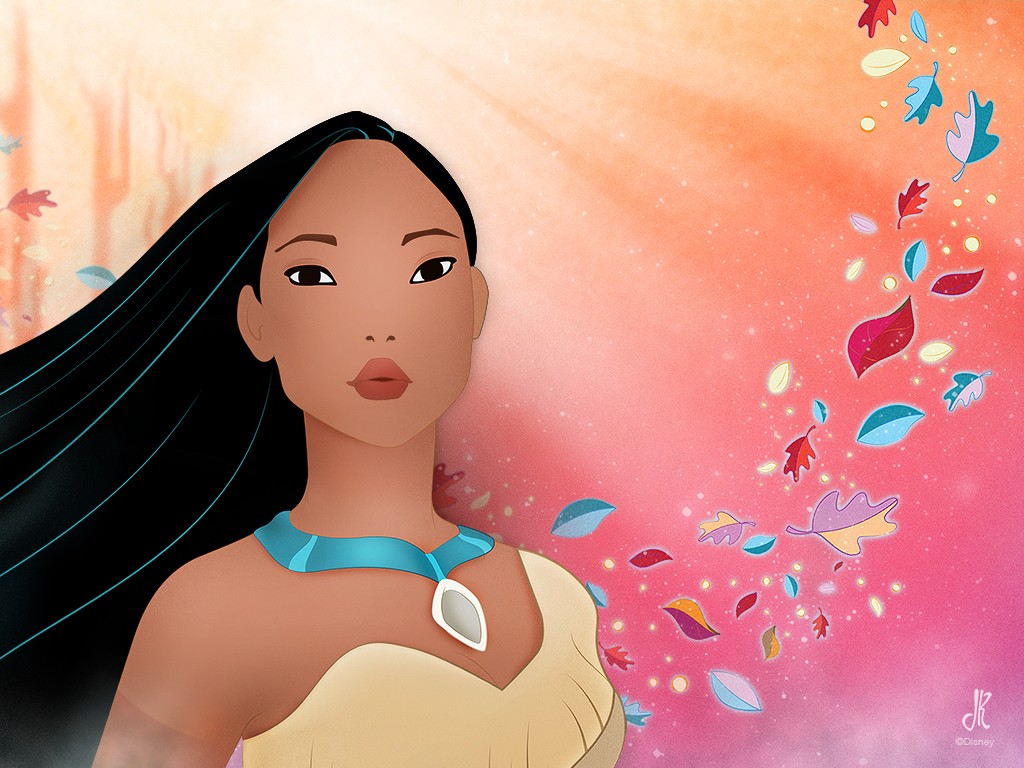Pocahontas, bajkowe układanki puzzle online