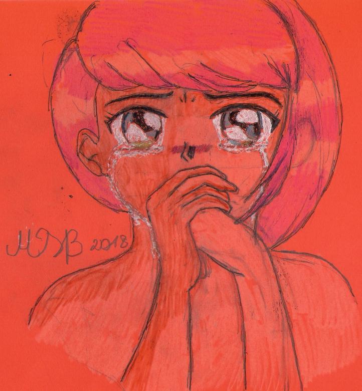 Płacząca dziewczyna puzzle online