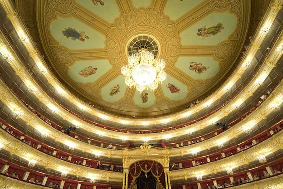 Wnętrze Teatru Boloszoj. puzzle online