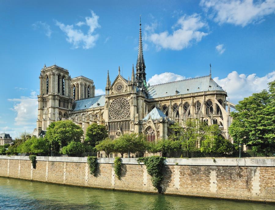Katedra Notre Dame w Paryżu. puzzle online