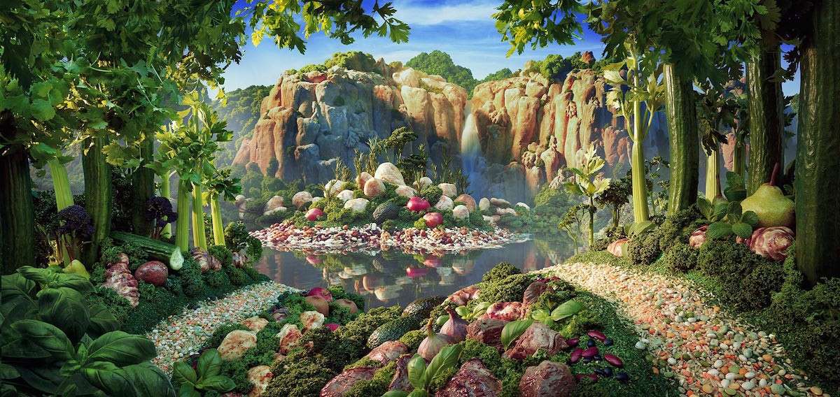 Warzywny krajobraz puzzle online