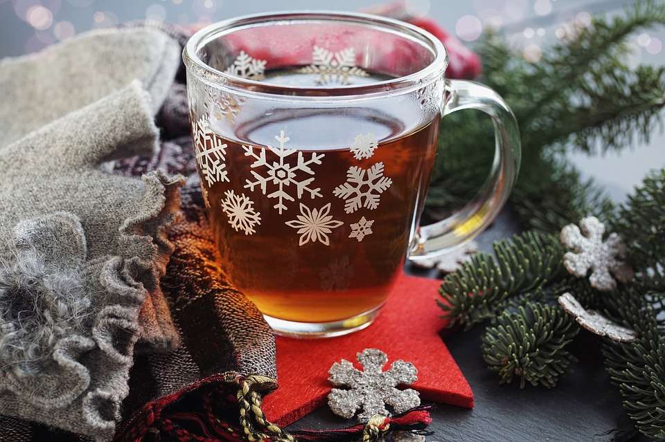 Zimowa herbatka puzzle online