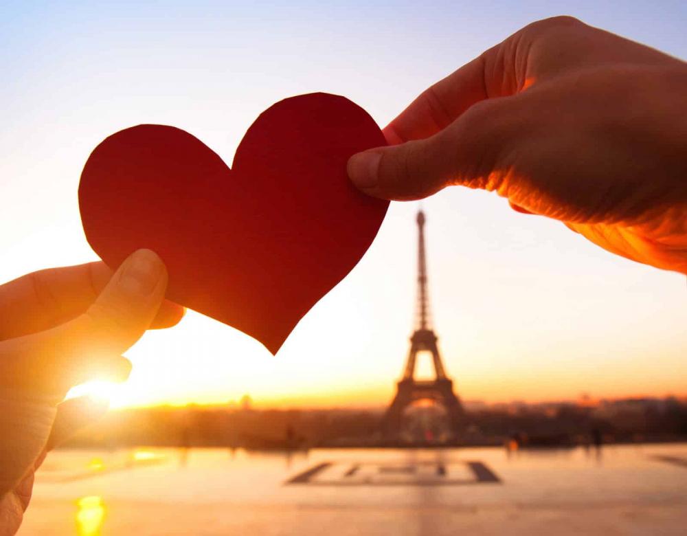 Serce i Paryż puzzle online