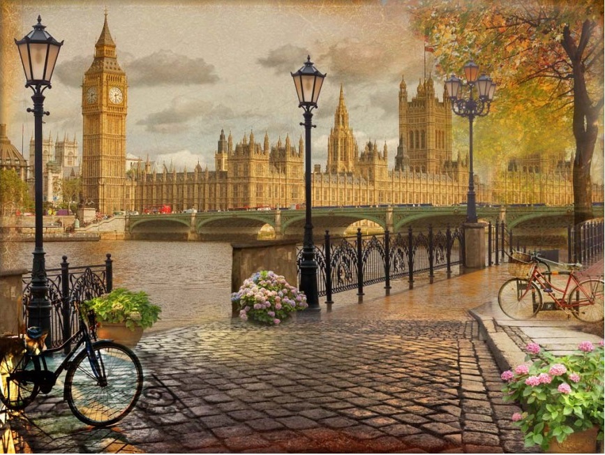 Лондонски пейзаж. пъзел
