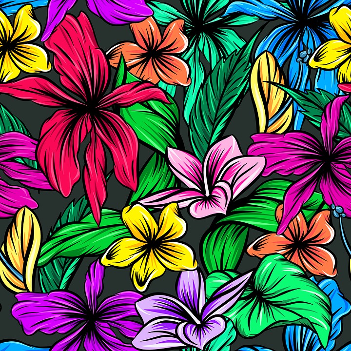 Kolorowe kwiaty . puzzle online