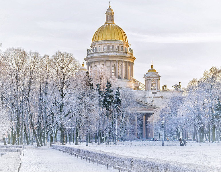 Zima w Sankt Petrersburgu. puzzle online