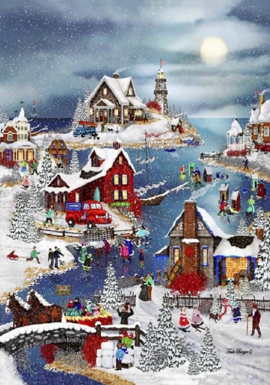Zima jak w bajce puzzle online