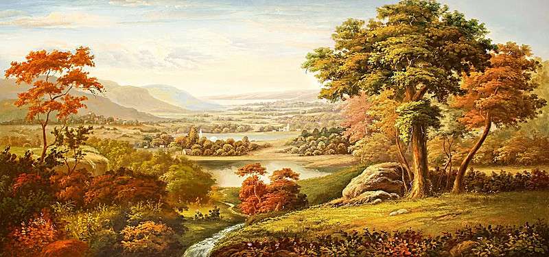 Jesienny krajobraz . puzzle online