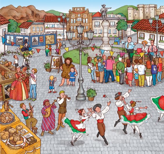 fiesta w Hiszpanii puzzle online