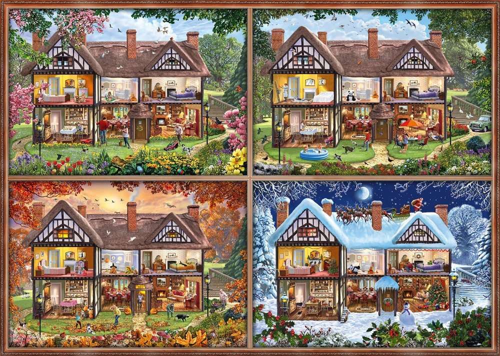Dom na cztery pory roku. puzzle online