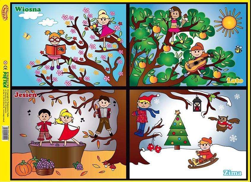 Pory roku dla dzieci puzzle